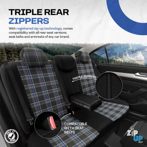 OTOM Autós üléshuzat-készlet GTI 804 3-ZIP (OT00919)