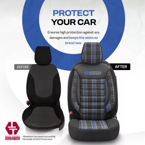OTOM Autós üléshuzat-készlet GTI 804 3-ZIP (OT00919)