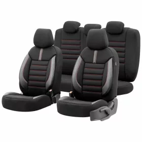   OTOM Autós üléshuzat-készlet LIMITED 101 fekete/piros 3-ZIP (OT74047)