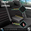 OTOM Autós üléshuzat-készlet LIMITED 101 fekete/piros 3-ZIP (OT74047)