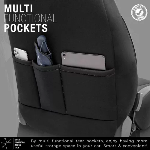 OTOM Autós üléshuzat-készlet LIMITED 102 fekete/szürke 3-ZIP (OT74048)