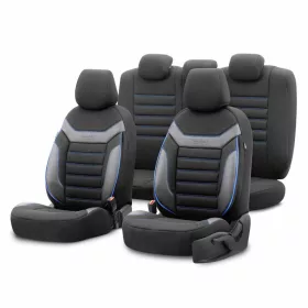   OTOM Autós üléshuzat-készlet INDIVIDUAL 203 fekete/kék 3-ZIP (OT74052)