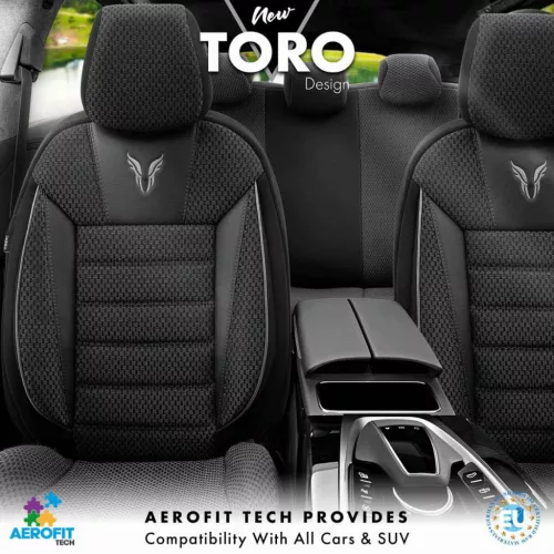 OTOM Autós üléshuzat-készlet TORO 902 fekete/füstszínű NZ (OT76893)