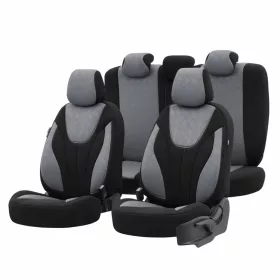   OTOM Autós üléshuzat-készlet RUBY 1202 szürke/fekete 3-ZIP (OT76901)