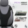 OTOM Autós üléshuzat-készlet RUBY 1202 szürke/fekete 3-ZIP (OT76901)
