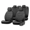 OTOM Autós üléshuzat-készlet INSPIRE 3501 fekete ECO-bőr 3-ZIP (OT85511)