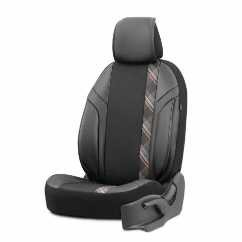 OTOM Autós üléshuzat-készlet HORIZON 1805 narancssárga 3-ZIP (OT86745)