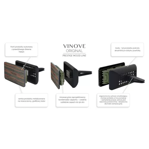 VINOVE Autóillatosító PRESTIGE DAKAR EBONY WOOD (V11367/V10-20)