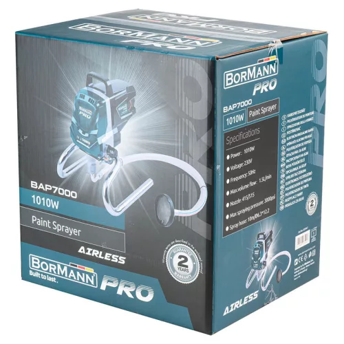 BORMANN Pro Nagynyomású festékszóró gép 1010 W, 206 bar, 10 m tömlővel (BAP7000)