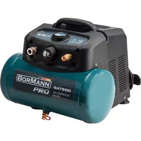   BORMANN Pro levegős KOMPRESSZOR OLAJMENTES 6L, 1,5LE, 8Bar, 180 L/perc (BAT5100)