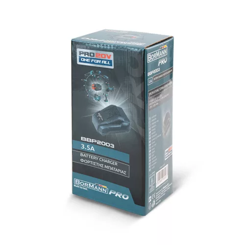 BORMANN Pro Akkumulátortöltő BORMANN Pro 20 V Li-Ion akkukhoz, 3,5 A (BBP2003)