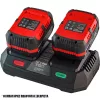 BORMANN Pro Dupla akkumulátortöltő BORMANN Pro 20 V Li-Ion akkukhoz, 3 A (BBP2005)