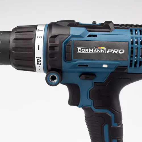 BORMANN Pro Akkus ütvefúró-csavarozó 20 V, 50 Nm, 2 sebességes, akku és töltő nélkül (BBP3100)