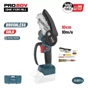   BORMANN Pro Akkus ágvágó láncfűrész 20 V, 10 cm, akku és töltő nélkül (BBP3914C)