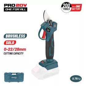   BORMANN Pro Akkus metszőolló kofferben 20 V, 0–22/28 mm vágási kapacitással, akku és töltő nélkül (BBP4128C)