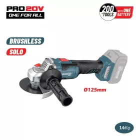   BORMANN Pro Akkus sarokcsiszoló 20 V, 125 mm, 10000 ford./perc, akku és töltő nélkül  (BBP5305)