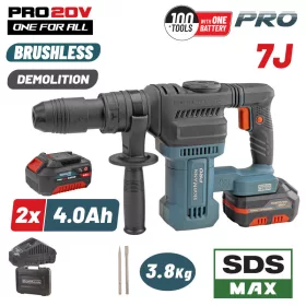   BORMANN Pro Akkus bontókalapács SDS-Max 20 V, 7 J, 2 × 4 Ah akkuval és kofferrel (BBP5311X44CA)
