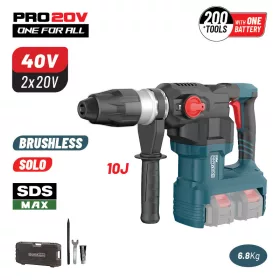   BORMANN Pro Akkus SDS Max fúrókalapács 40 V, 10 J, 6 sebességfokozattal (BBP5370)