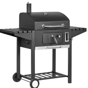   Bormann Elite faszén grill - SMOKER ,  60x45, hőmérővel, 6 pozícióban állítható lappal, 2 db oldalasztal, hamutartó (BBQ1940)
