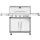 BORMANN ELITE 5+1 égős GÁZGRILL LUXURY TYPE, öntöttvas grillrács (BBQ5100)
