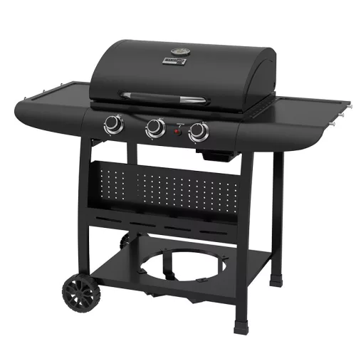 BORMANN ELITE BBQ6030 kovácsolt, 3 ÉGŐS kerti GÁZGRILL ÖNTÖTTVAS ráccsal (BBQ6030)