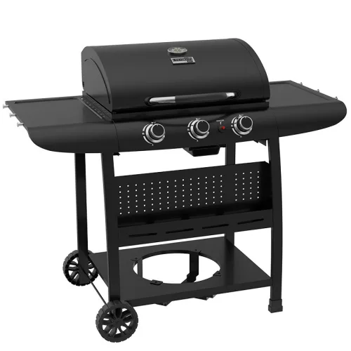BORMANN ELITE BBQ6030 kovácsolt, 3 ÉGŐS kerti GÁZGRILL ÖNTÖTTVAS ráccsal (BBQ6030)