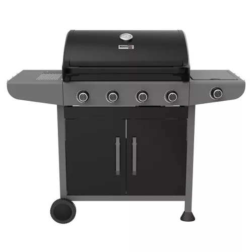 BORMANN Gázgrill 4+1 égővel 14,5 kW, öntöttvas ráccsal és oldalsó égővel (BBQ6041)