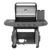 BORMANN Gázgrill 4+1 égővel 14,5 kW, öntöttvas ráccsal és oldalsó égővel (BBQ6041)