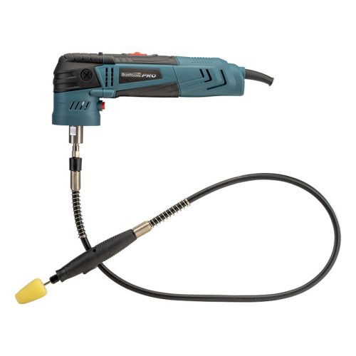 BORMANN Pro POLÍROZÓ KÉSZLET, 600W, 30mm/50mm/75mm, flexibilis hosszabító szárral (BCP3160)