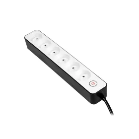   BORMANN 6 utas Konnektor elosztó, hosszabbító aljzat, 3x1,5 mm w/ kapcsoló (BCR1013)