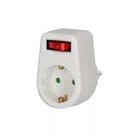   BORMANN Konnektor adapter 1 földelt aljzattal,  kapcsolóval (BCR1140)