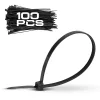 BORMANN Pro nylon kábelkötegelők 7,6*200mm fekete 100db (BCR5070)