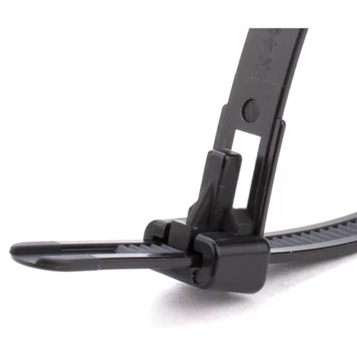 BORMANN Pro nylon gyorskötöző nyíló 3,5x150mm fekete 50db (BCR5084)