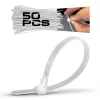 BORMANN Pro nylon gyorskötöző  4,6x200mm fehér 50db (BCR5094)