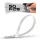 BORMANN Pro nylon gyorskötöző  4,6x200mm fehér 50db (BCR5094)