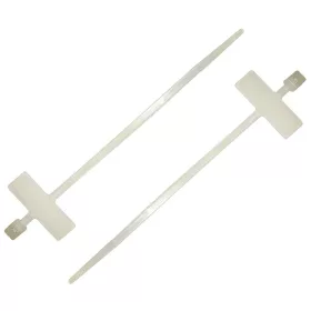   BORMANN Pro Kábelkötegelő címkézhető  25x8mm, 2,5x100mm fehér 100db. (BCR5170)