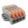 BORMANN Pro csavarmentes gyorscsatlakozós sorkapocs 4mm2, 2 állás, szürke (BCR5178)