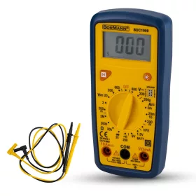   BORMANN Digitális multiméter AC/DC méréshez, 600 V feszültségtartománnyal, 10 A DC áramméréssel (BDC1000)