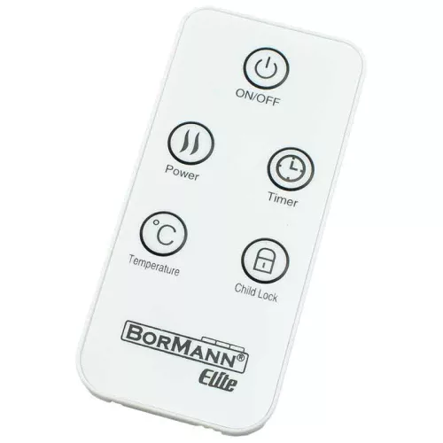 BORMANN ELITE elektromos fűtőtest 2000W, 2 fokozat, LED kijelző, távirányító, termosztát, időzítő (BEH5050)
