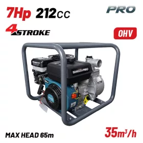   BORMANN Pro Benzines vízszivattyú 2” csatlakozással, 212 cm³, 35 m³/h, 65 m emelőmagasság (BGB1065)