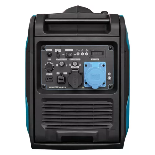 BORMANN Pro Inverteres benzines áramfejlesztő generátor 5000 W, 223 cm³, elektromos indítással, távirányítóval, ATS-sel és kerekekkel (BGB2050)