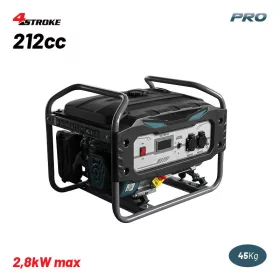   BORMANN Pro Áramfejlesztő aggregátor benzinmotorral, 2,5 kW, 212 cm³, AVR feszültségszabályozással (BGB3010)