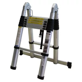   BORMANN Pro ALUMÍNIUM teleszkópos LÉTRA 14 fok 2,2+2,2m, SOFT CLOSE (BHL5720)