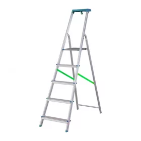   BORMANN Pro ALUMÍNIUM LÉTRA, 4 fok, SZERSZÁMTARTÓVAL, CSÚSZÁSGÁTLÓ fokok ÉS LÁBAK (BHL9000)