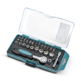   BORMANN Dugókulcs és csavarfej készlet, 1/4" meghajtó,  készlet 38 db (BHT1240)