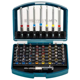   BORMANN Pro Bitkészlet bittartó adapterrel, 25 és 75 mm, S2 acél, 56 részes (BHT1610)