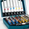 BORMANN Pro Bitkészlet bittartó adapterrel, 25 és 75 mm, S2 acél, 56 részes (BHT1610)