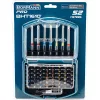 BORMANN Pro Bitkészlet bittartó adapterrel, 25 és 75 mm, S2 acél, 56 részes (BHT1610)