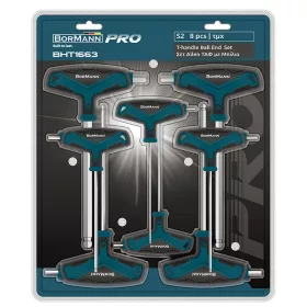   BORMANN Pro 8 részes Imbusz T-kulcs KÉSZLET gömb véggel, 2,5-10mm (BHT1663)