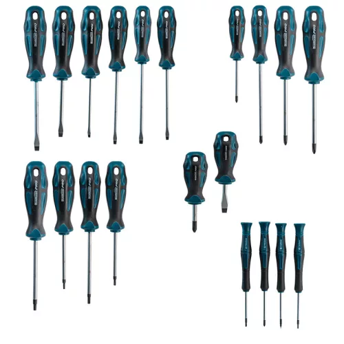 BORMANN Pro Csavarhúzó készlet lapos, Phillips, Torx és precíziós csavarhúzókkal, S2 acél, 20 részes (BHT1665)